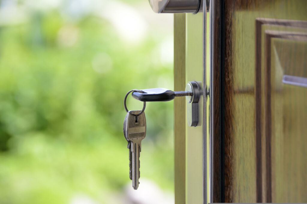 Mietrecht Schlüssel in Wohnungstür